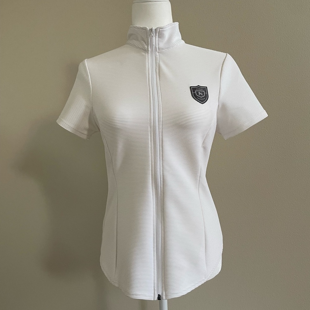 NWT Asmar Equestrian Jasmine Clinic Top, Medium, White (Sold out online!)